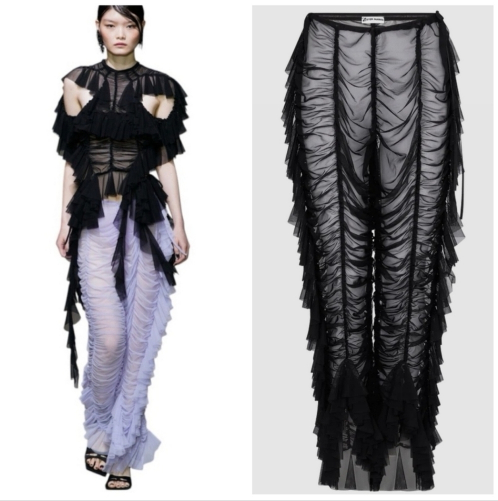 Ester Manas ruched sheer pants 1